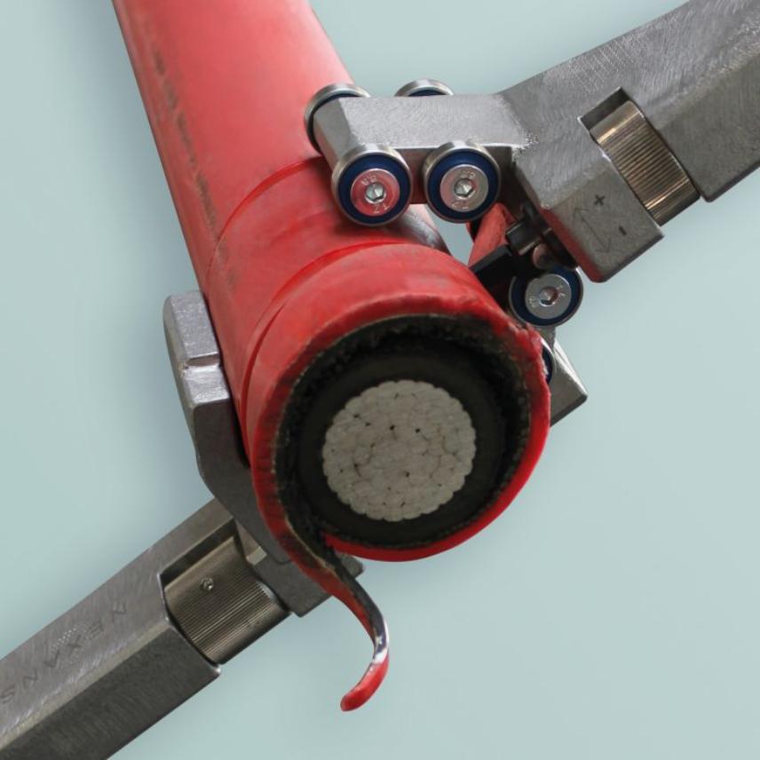 Pipe insulation shop cutter