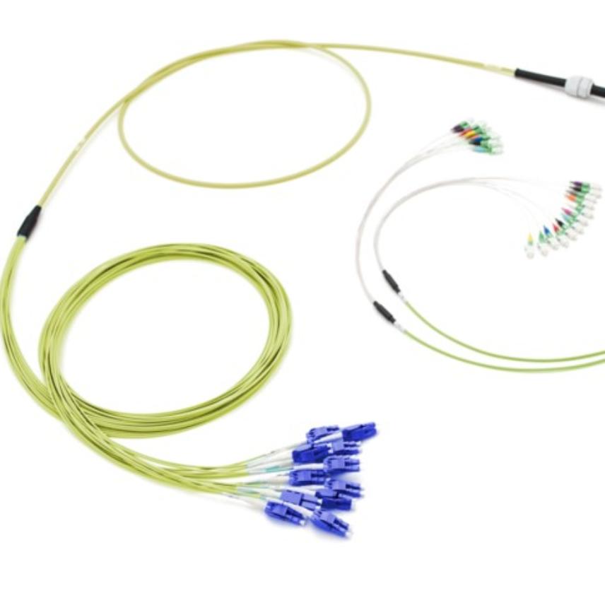 LANmark-OF ENSPACE Patching Assembly SM x24F DLC(2mm)-LC(900µm) fan out A 1m xxxm LSZH Yellow